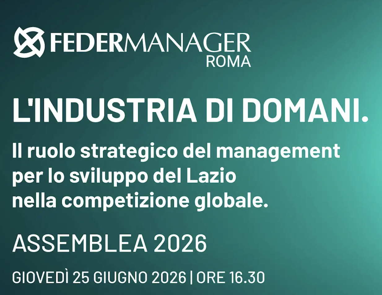 Assemblea Federmanager Roma 2026 - L'industria di domani